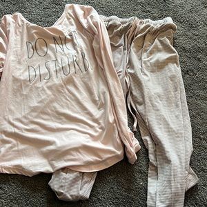 Rae Dunn size S pajama set